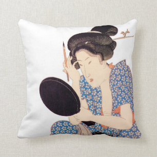 Schöne japanische Geisha-Entwurfs-Wurfs-Kissen Kissen