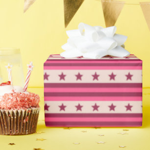 Schöne Joyful Romantic Vintag jedes Alter Geburtst Geschenkpapier