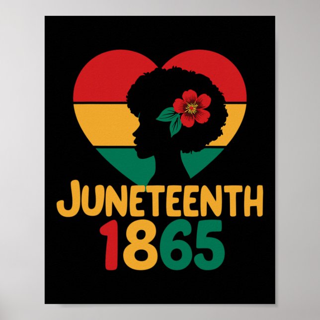 Schöne Juneteenth Black Women Poster (Vorne)