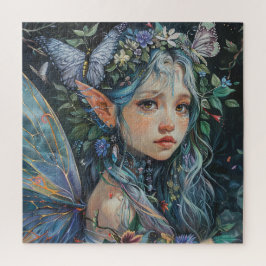 Schöne junge Fairy mit Schmetterlingen