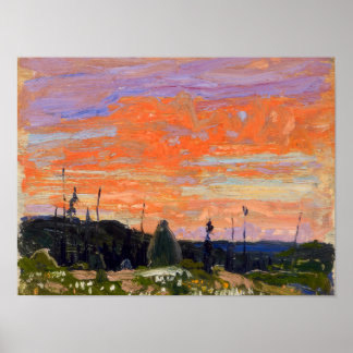 Schöne kanadische Wildnis Malerei Tom Thomson Poster