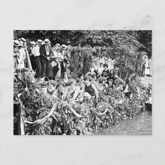 Schöne Kanumädchen, 1924 Postkarte (Vorderseite)