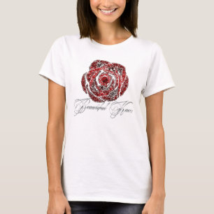 Schöne Kaos Weiß-Spitze T-Shirt