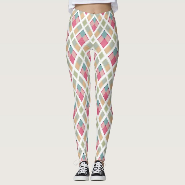 Schöne, karierte leggings (Vorderseite)