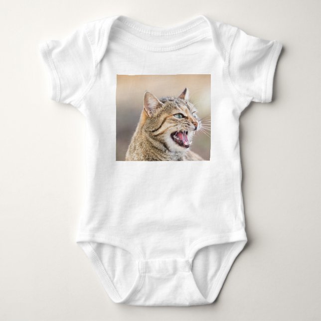 Schöne Katze Baby Strampler (Vorderseite)