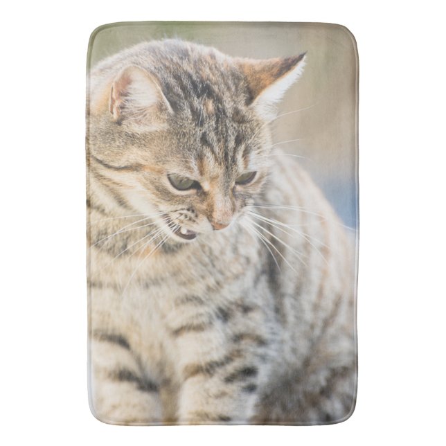 Schöne Katze Badematte (Vorderseite Vertikal)
