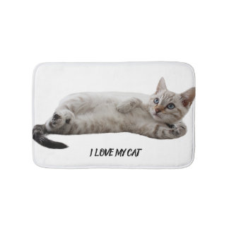 Schöne Katze Design Badematte