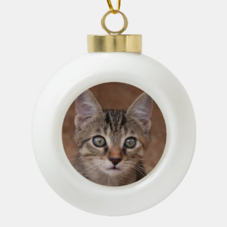 Schöne Katze Keramik Kugel-Ornament