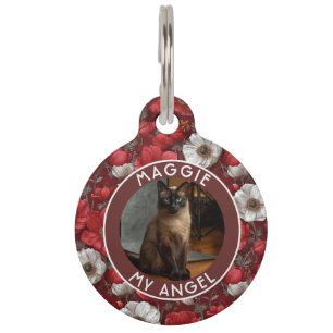 Schöne Katze Papa Geschenk Anemonen Blume Haustiermarke