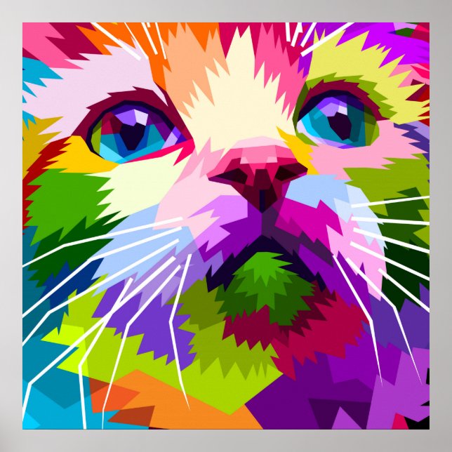 Schöne Katze Poster (Vorne)