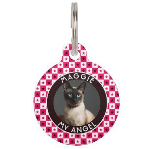 Schöne Katzenliebhaber-Geschenk-Quadrat Haustiermarke