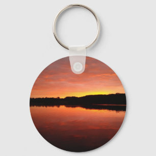 Schöne Kensington Lake Sunrise Key Chain Schlüsselanhänger