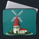 Schöne Kittel-Windmühle Laptopschutzhülle<br><div class="desc">Kittelmühlen unterscheiden sich von den Turmmühlen, die normalerweise eher als sechseckig oder achteckig zylinderförmig sind, und errichtet vom Ziegelstein oder von der Steinmaurerarbeit anstelle des Bauholzes. Diese Art der Windmühle got seinen Namen von seiner Ähnlichkeit zu den Kitteln, die von den Bauern in einem früheren Zeitraum getragen wurden. Kittelmühlen existieren...</div>