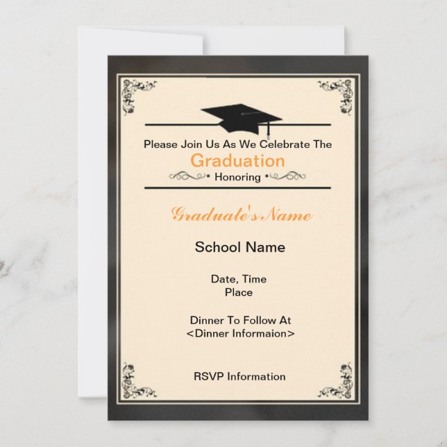 Schöne Klasse von Abschluss-Einladungen 2012 Einladung (Vorderseite)