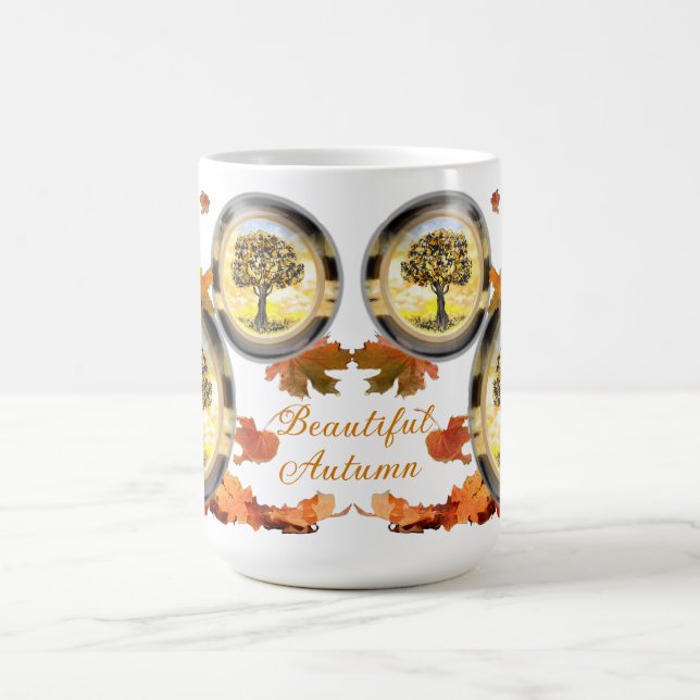Schöne klassische Tasse im Herbst (Mittel)