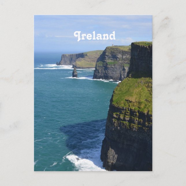 Schöne Klippen der Moher Postkarte (Vorderseite)