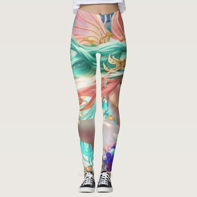 Schöne Königin  Leggings (Vorderseite)