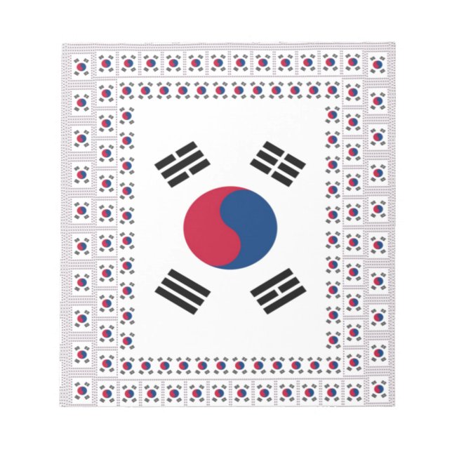 Schöne koreanische Flagge: Eine unendliche Kunst Notizblock (Vorderseite)