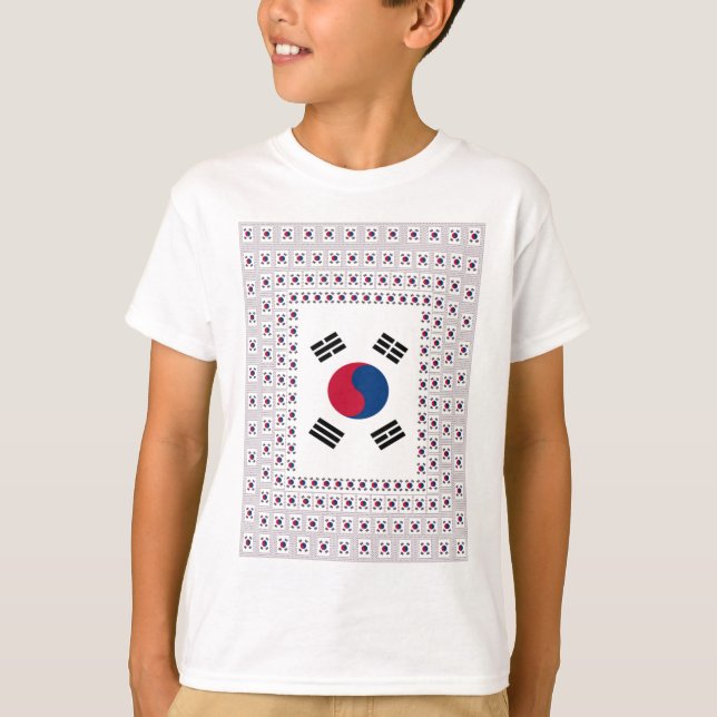 Schöne koreanische Flagge: Eine unendliche Kunst T-Shirt (Vorderseite)