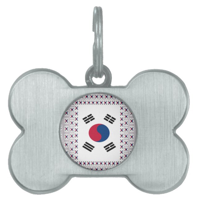 Schöne koreanische Flagge: Eine unendliche Kunst Tiermarke (Vorderseite)