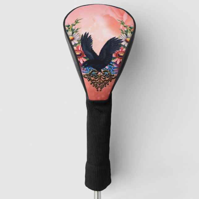 Schöne Krähe Golf Headcover (Vorderseite)
