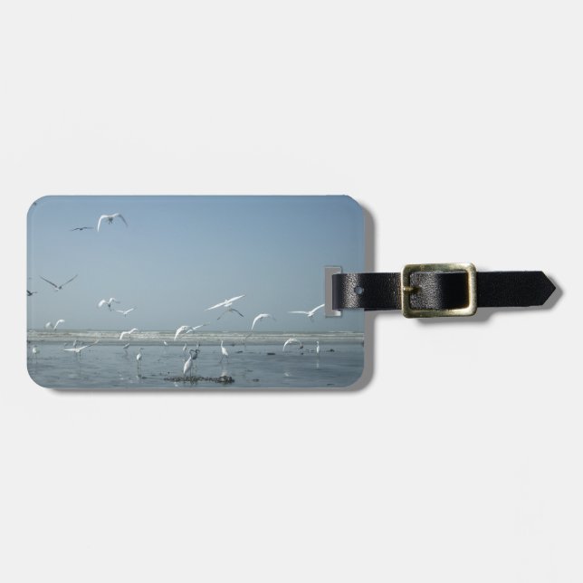 Schöne Krane, die über das Ballett der Natur flieg Gepäckanhänger (Vorderseite horizontal)