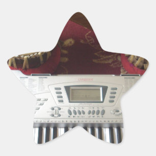 Schöne kreative Ecke: Musikalischer Teppich Stern-Aufkleber