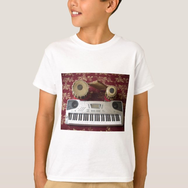 Schöne Kreative Ecke: Musikalisches Tapezierhaus T-Shirt (Vorderseite)