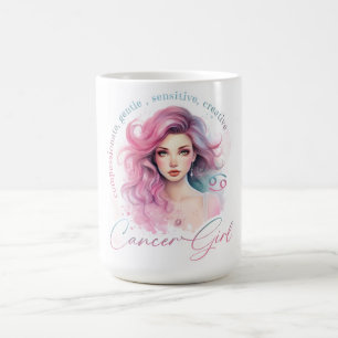 Schöne Krebs-Girl Mit Eigenschaften Kaffeetasse