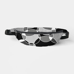 Schöne Kreise mit Schwarzweiß Bauchtasche