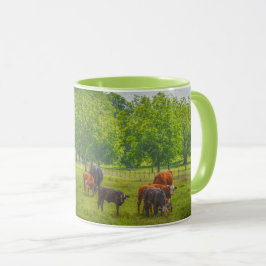 Schöne Kuh Viehweide Bauernhof Tasse