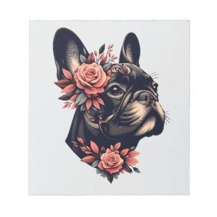 Schöne künstlerische Frenchie Notizblock