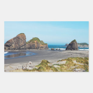 Schöne Küste von Oregon Rechteckiger Aufkleber