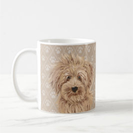 Schöne Labradoodle Hundemalerei-Tasse Kaffeetasse
