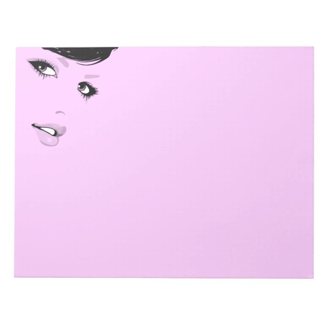 Schöne Lady Notizblock (Vorderseite)