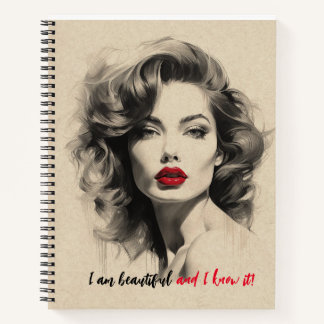 Schöne Lady Notizbuch