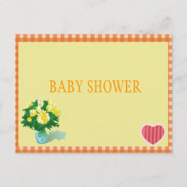Schöne ländliche Entspannung mit Baby-Dusche Einladungspostkarte