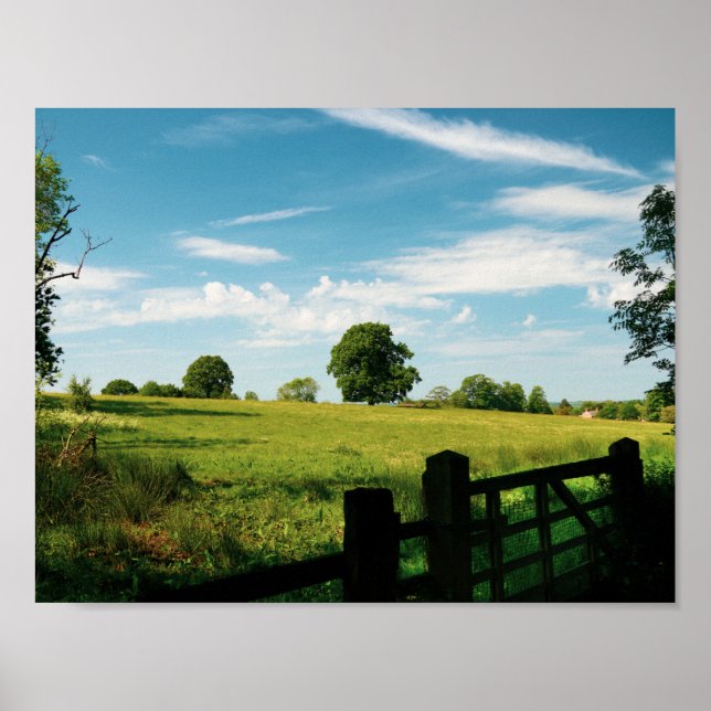 Schöne ländliche Landschaft Poster (Vorne)