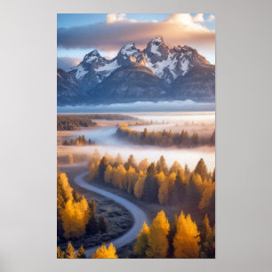Schöne Landschaft Außenbereich Ruhe Poster