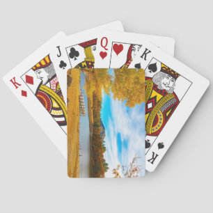 Schöne Landschaft Deck beim Kartenspielen Spielkarten