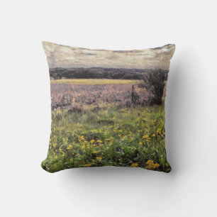 Schöne Landschaft der Landschaft des ländlichen Mi Kissen