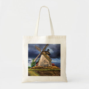 Schöne Landschaft der niederländischen Windmühle - Tragetasche
