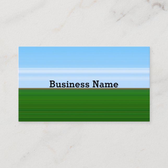 Schöne Landschaft im Feld - Minimalistischer Stil Visitenkarte (Vorderseite)