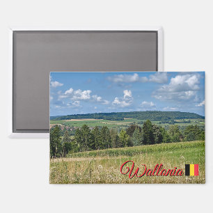Schöne Landschaft in Wallonien, Reise Magnet