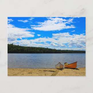 Schöne Landschaft - Kanus und See Postkarte