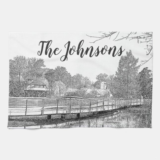 Schöne Landschaft Küchentuch (Horizontal)