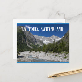 Schöne Landschaft, La Fouly, Schweiz Postkarte