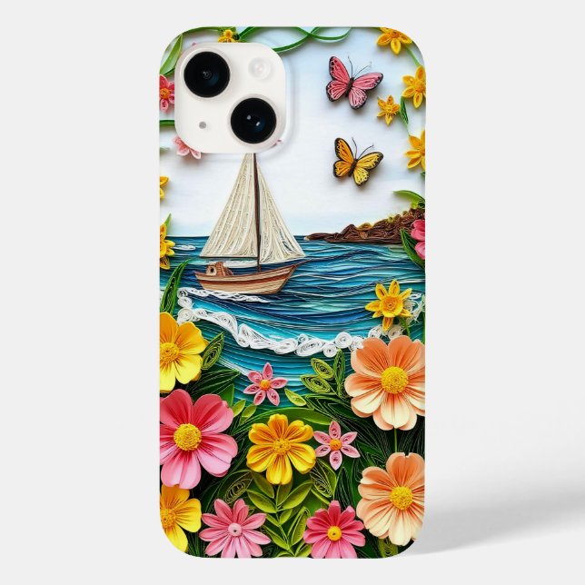 Schöne Landschaft mit Segelboot Case-Mate iPhone 14 Hülle (Rückseite)