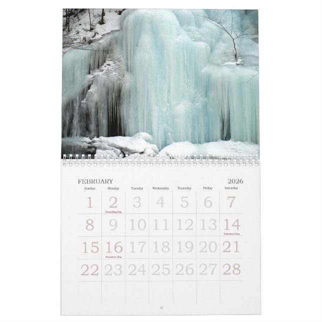 Schöne Landschaften Amerikas Kalender (Feb 2026)
