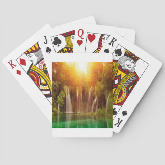 Schöne Landschaftsgestaltung Spielkarten
